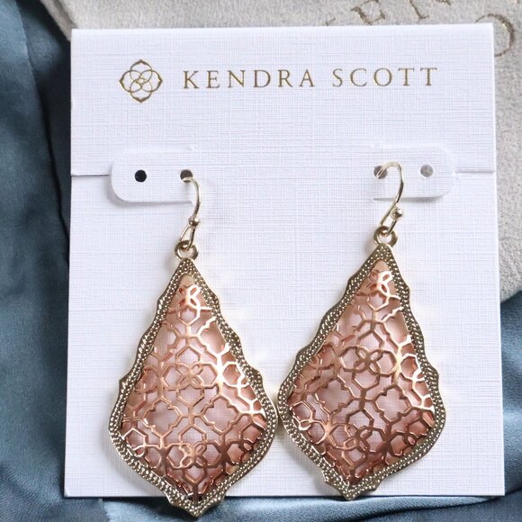 Kendra Scott Jewelry - Kendra Scott Addie 🎀 Rose Gold Filigree Mix Earrings